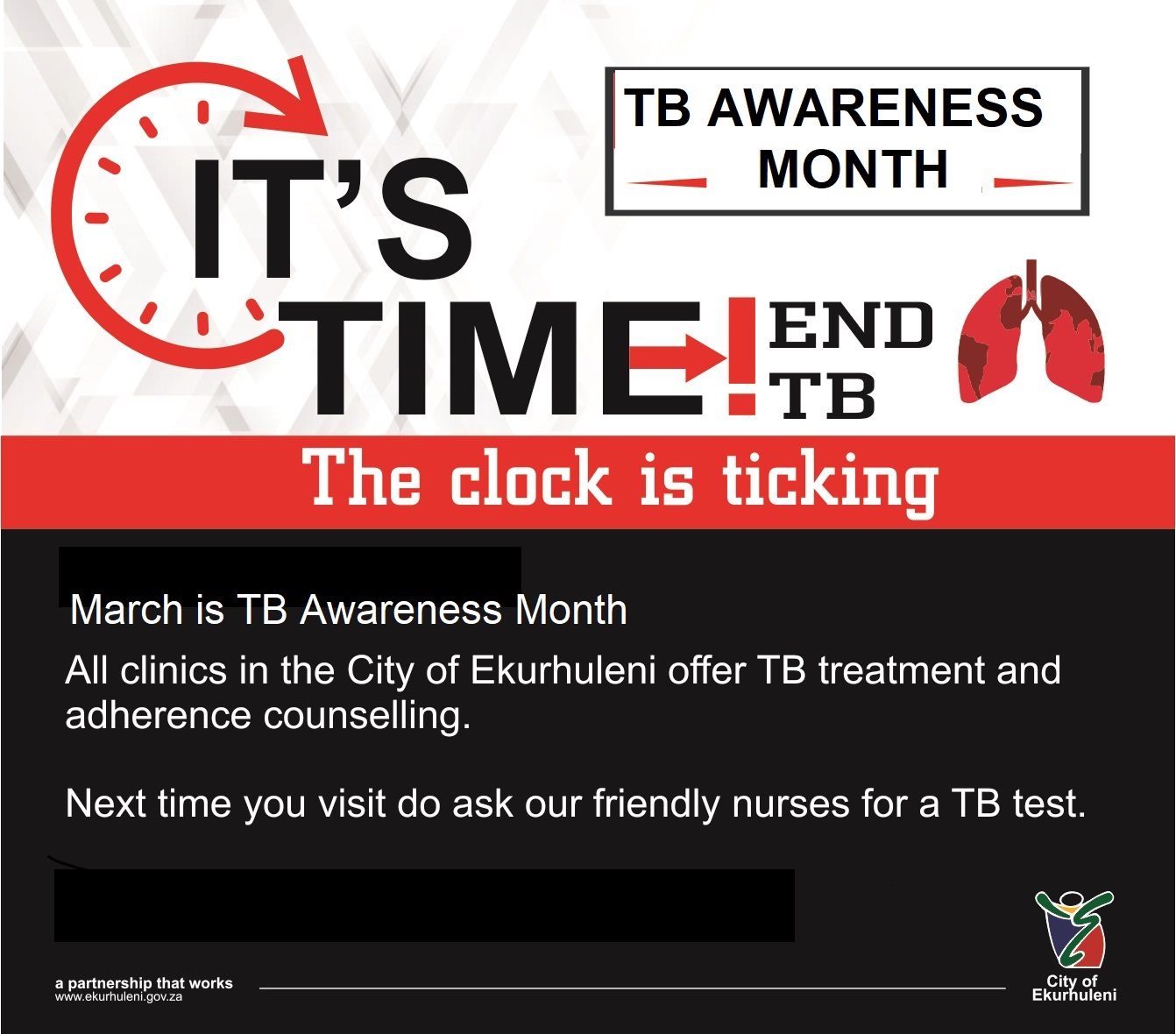 🌍This #TBAwarenessMonth, let's join... - City of Ekurhuleni
