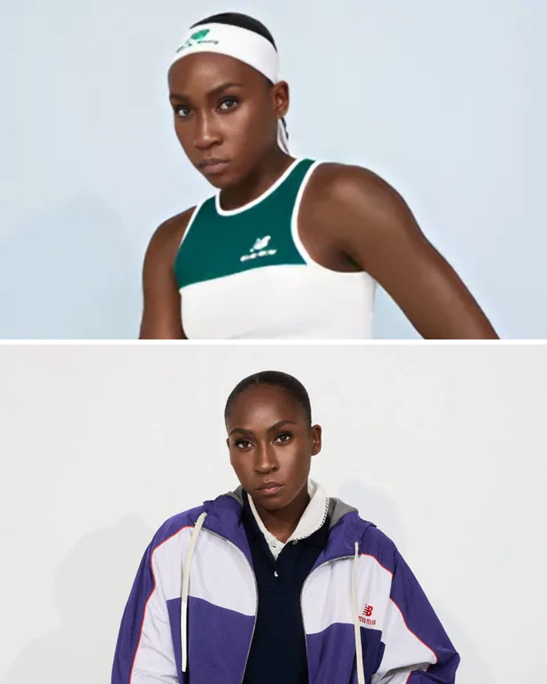 Iconic staples define a new Miu Miu interpretation of the tennis