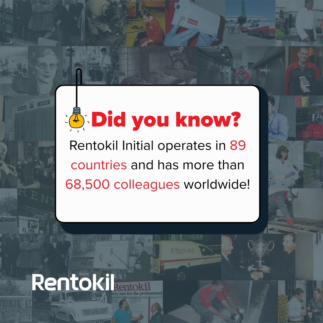 Rentokil - Did you know Rentokil Initial operates in 89... | Facebook