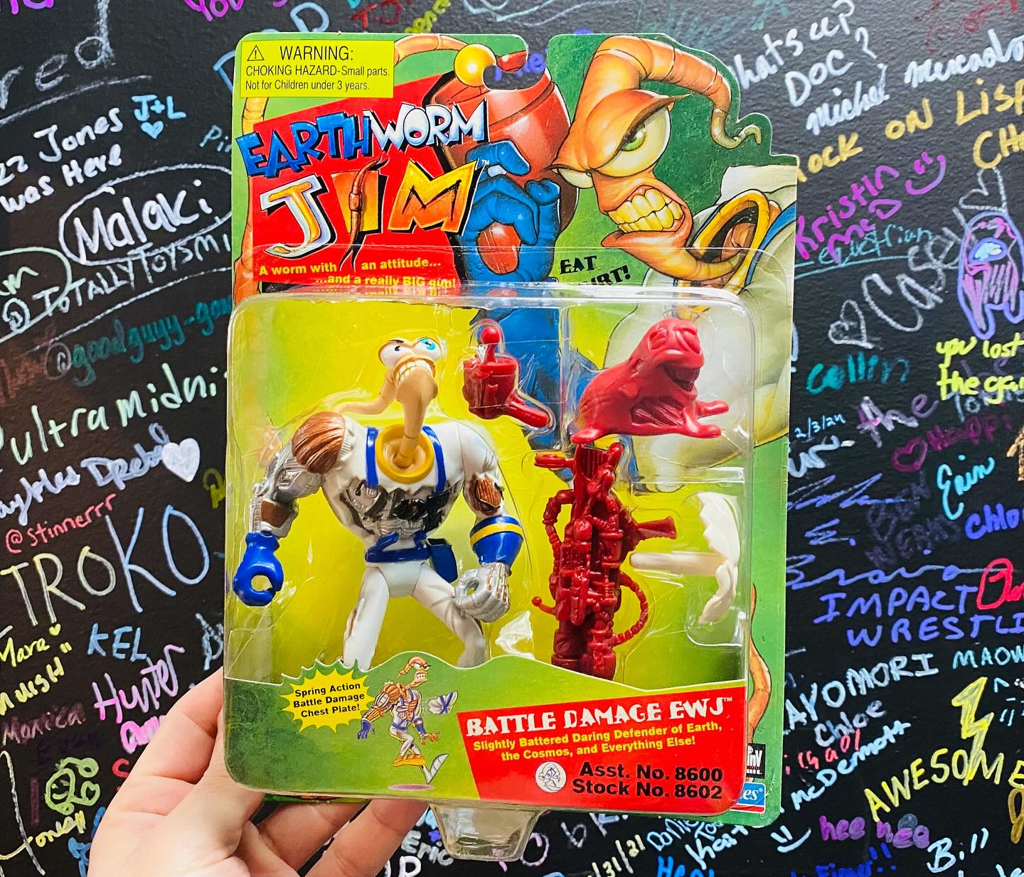 WHO HAD IT⁉️ Earthworm Jim Figures (1994 Playmates 