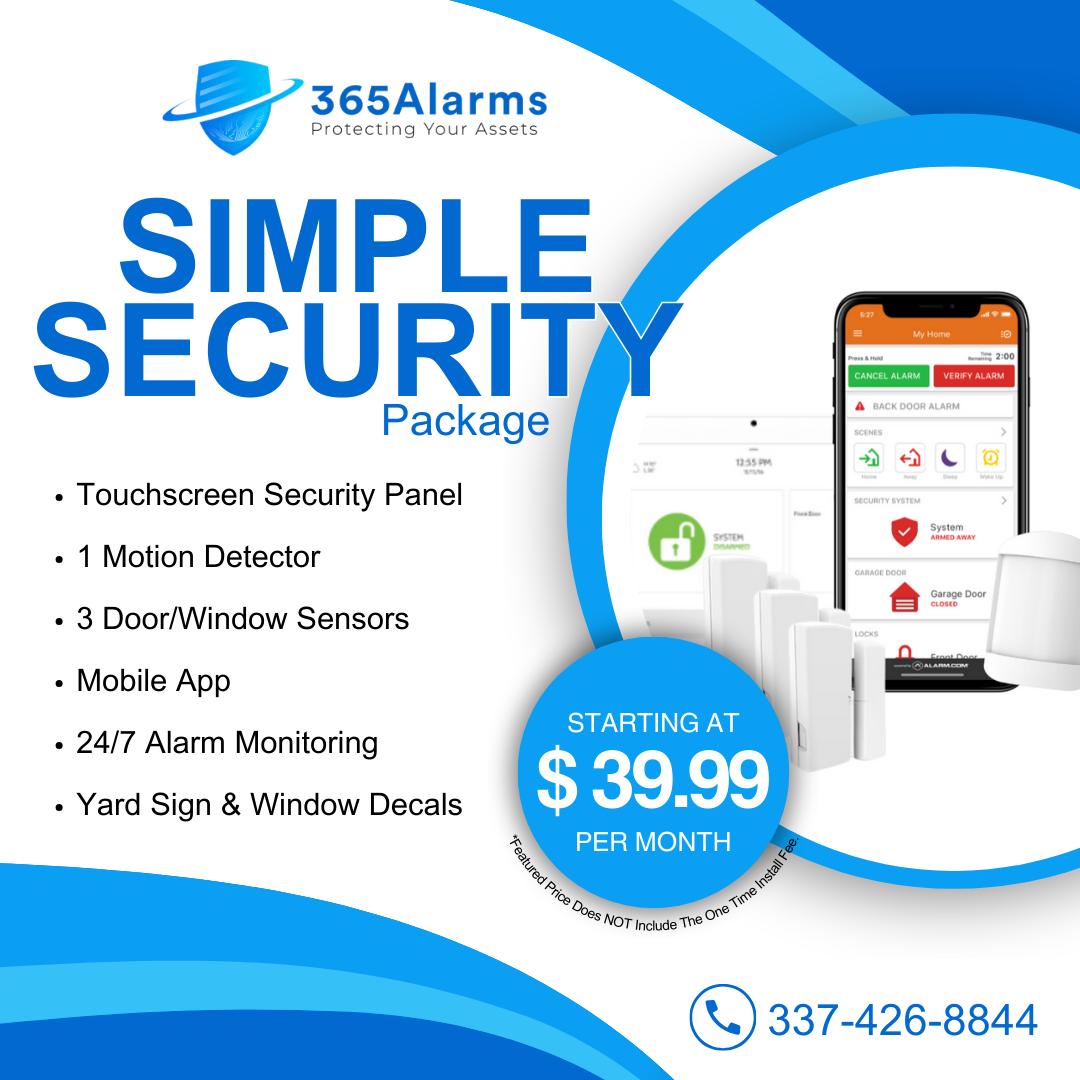 365Alarms - Introducing our Simple Security package: your...