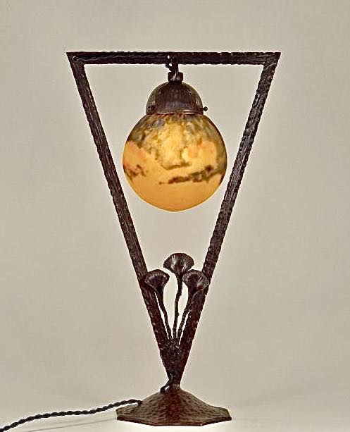 Muller Freres Luneville Art Nouveau table lamp
