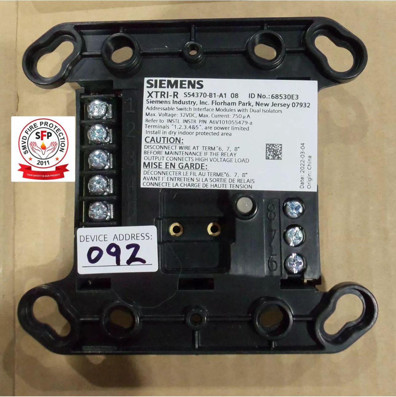 🔌 SIEMENS XTRI-D – Dual Input.... - SMVD Fire Protection | Facebook
