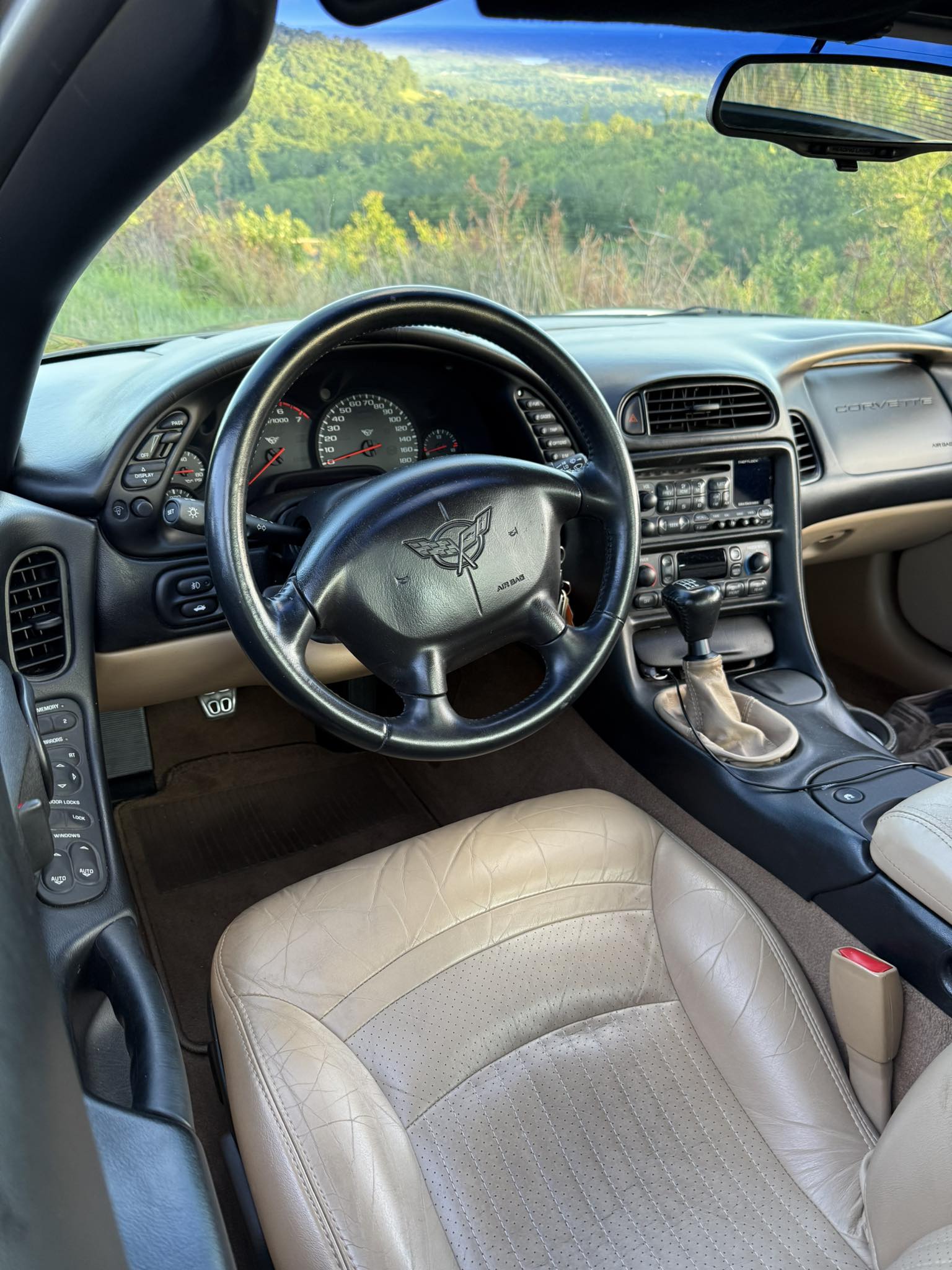 Genuine Suede Shift Boot & E-Brake Boot Set With Red Stitching For C6 Corvette (2005-2013) 3 thumbnail image