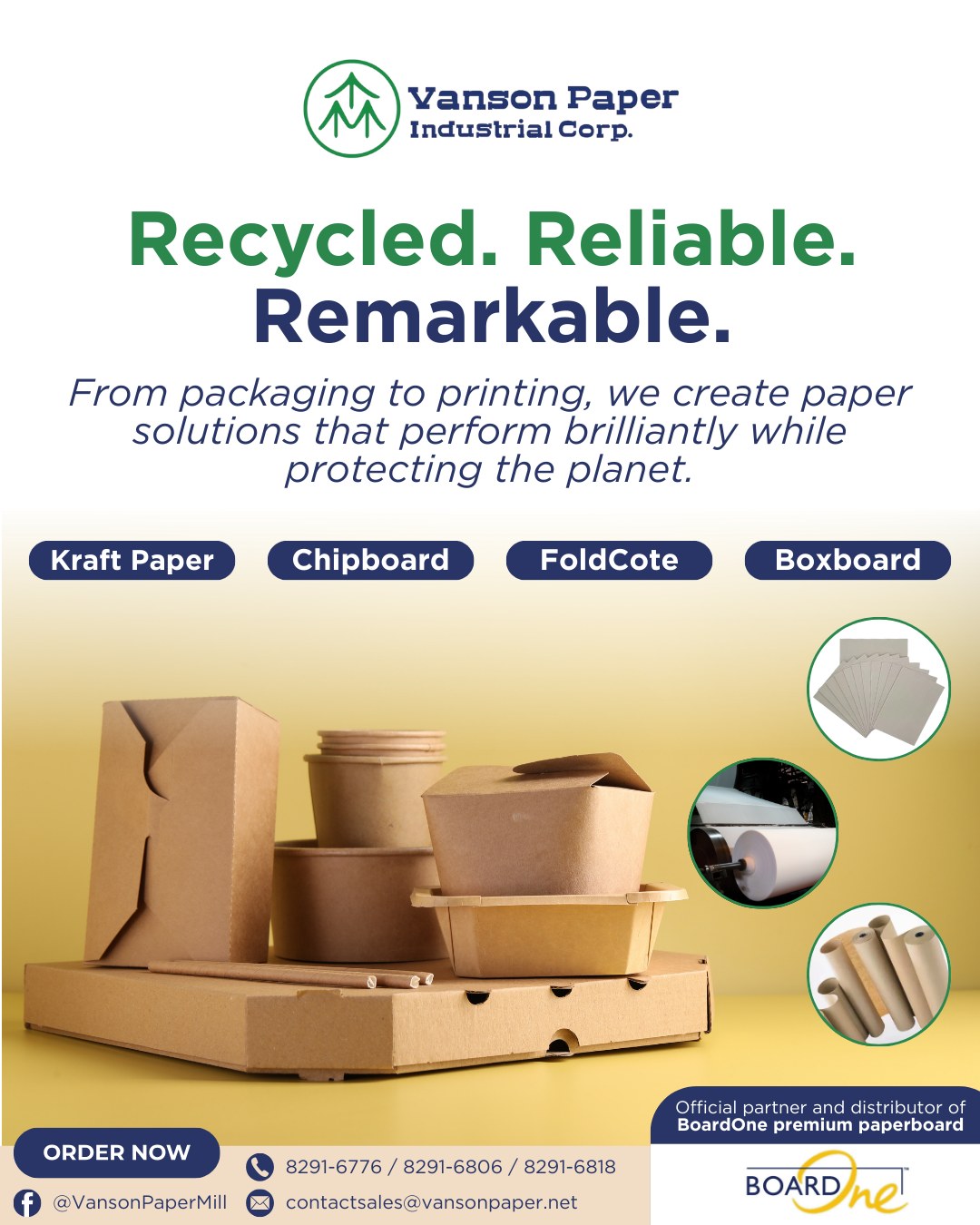 Vanson - Recycled, reliable, remarkable—Vanson Paper boards are the go ...
