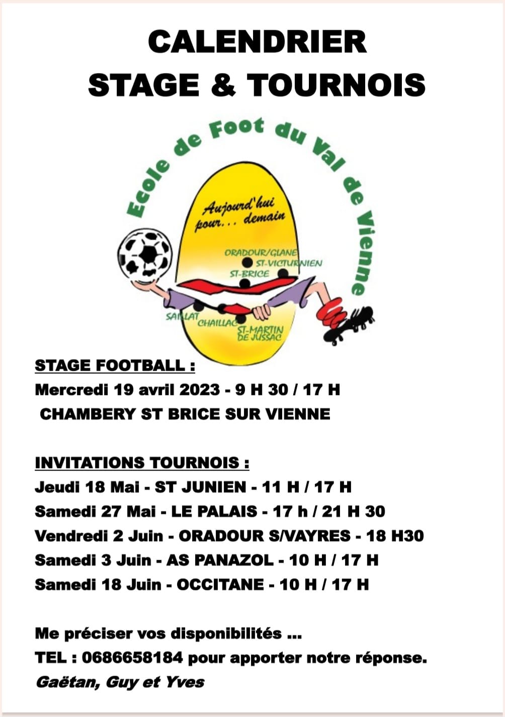 Ecole De Foot Du Val De Vienne