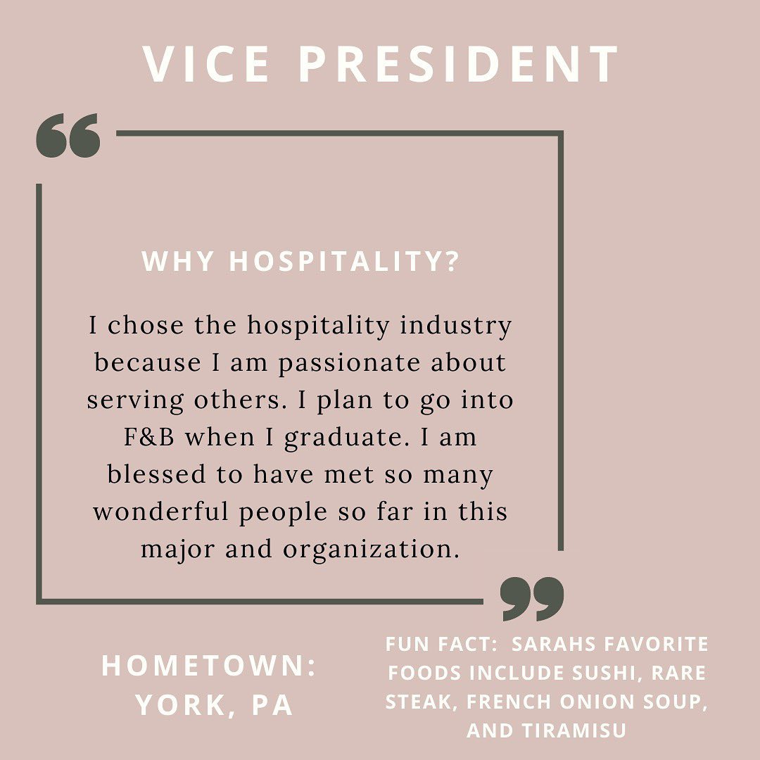 Penn State Hotel Restaurant Society Student Chapter Facebook