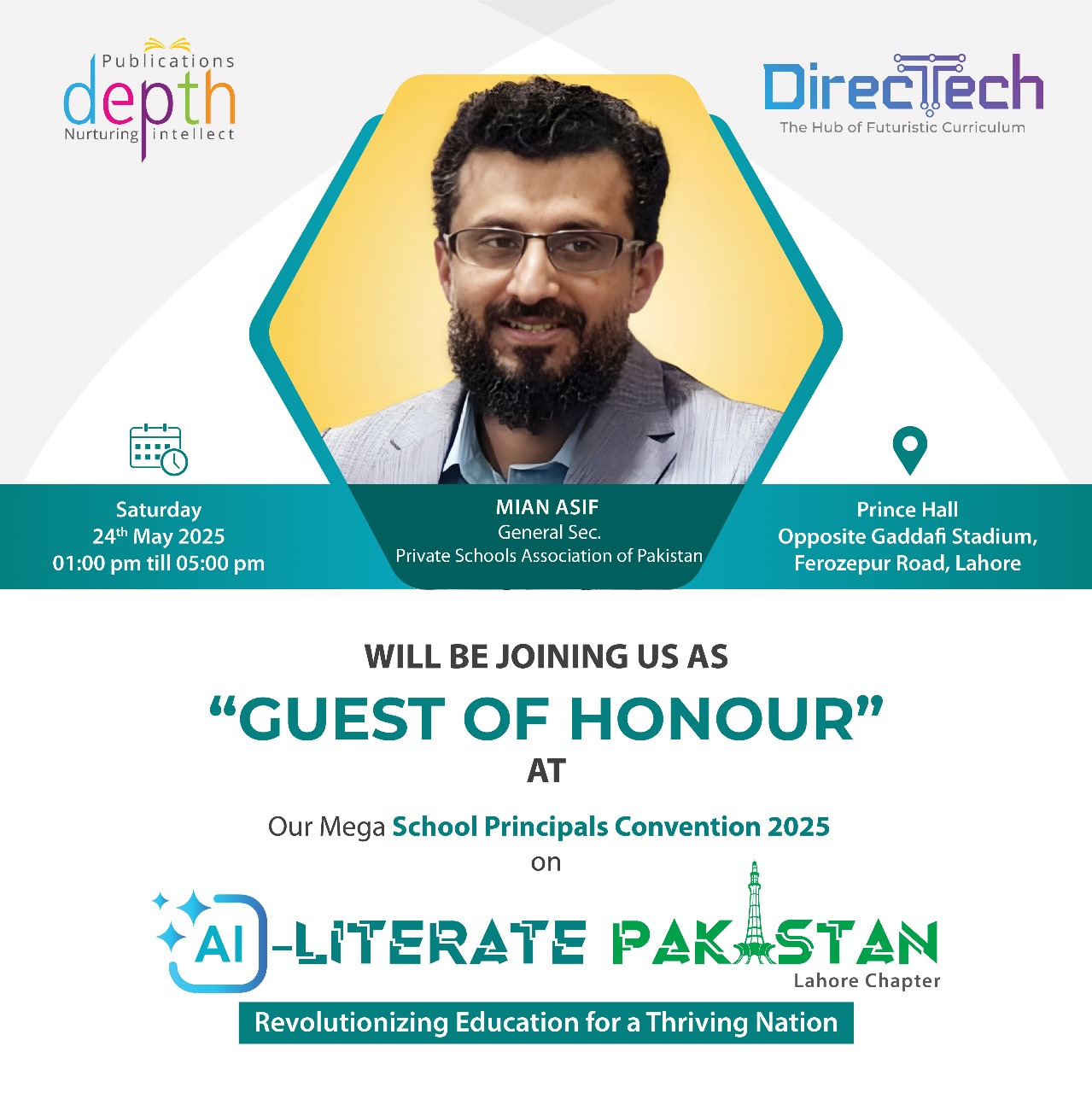 DEPTH - We’re pleased to share that Mr. Mian Asif, General Sec Private ...