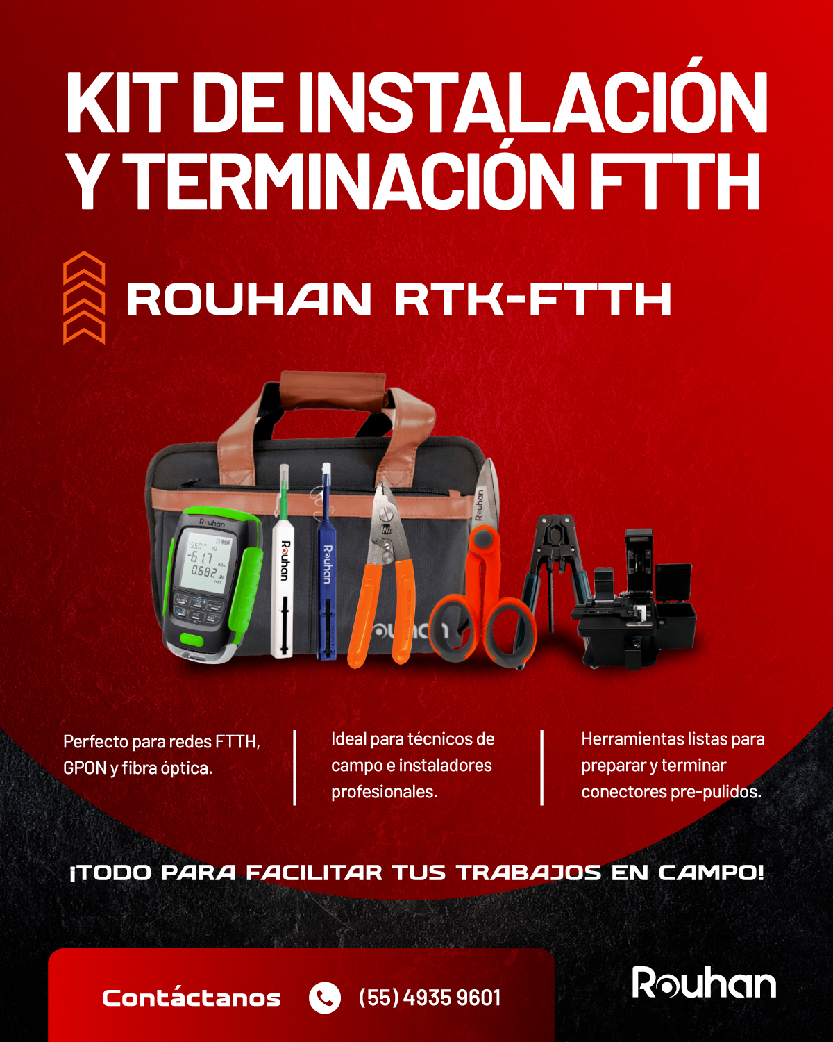 Rouhan - ¿Instalas fibra óptica? 🚀 Este kit es TODO lo que necesitas 🧰 ...