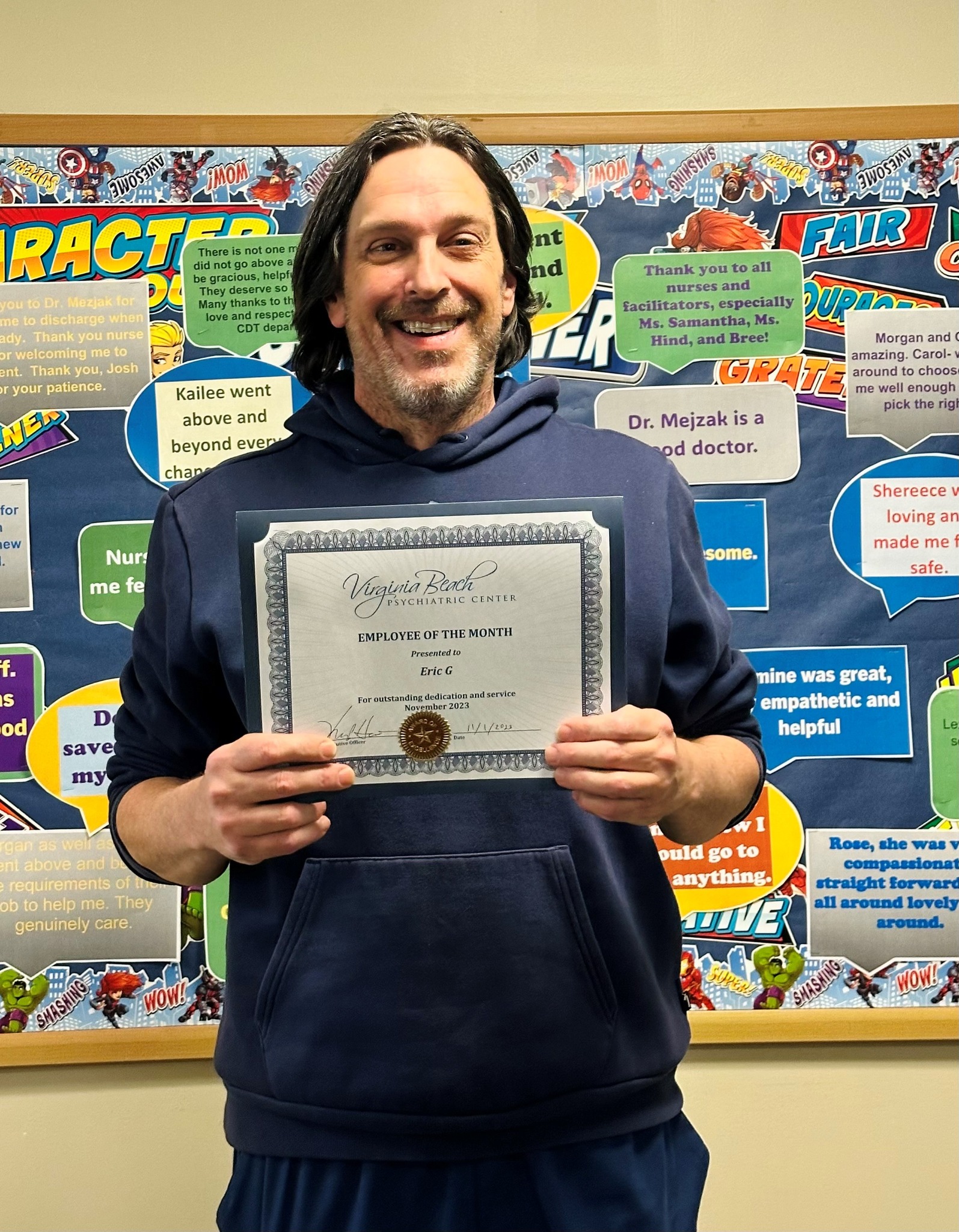 Virginia - Let’s hear it for our Employee of the Month, Eric! Eric is ...