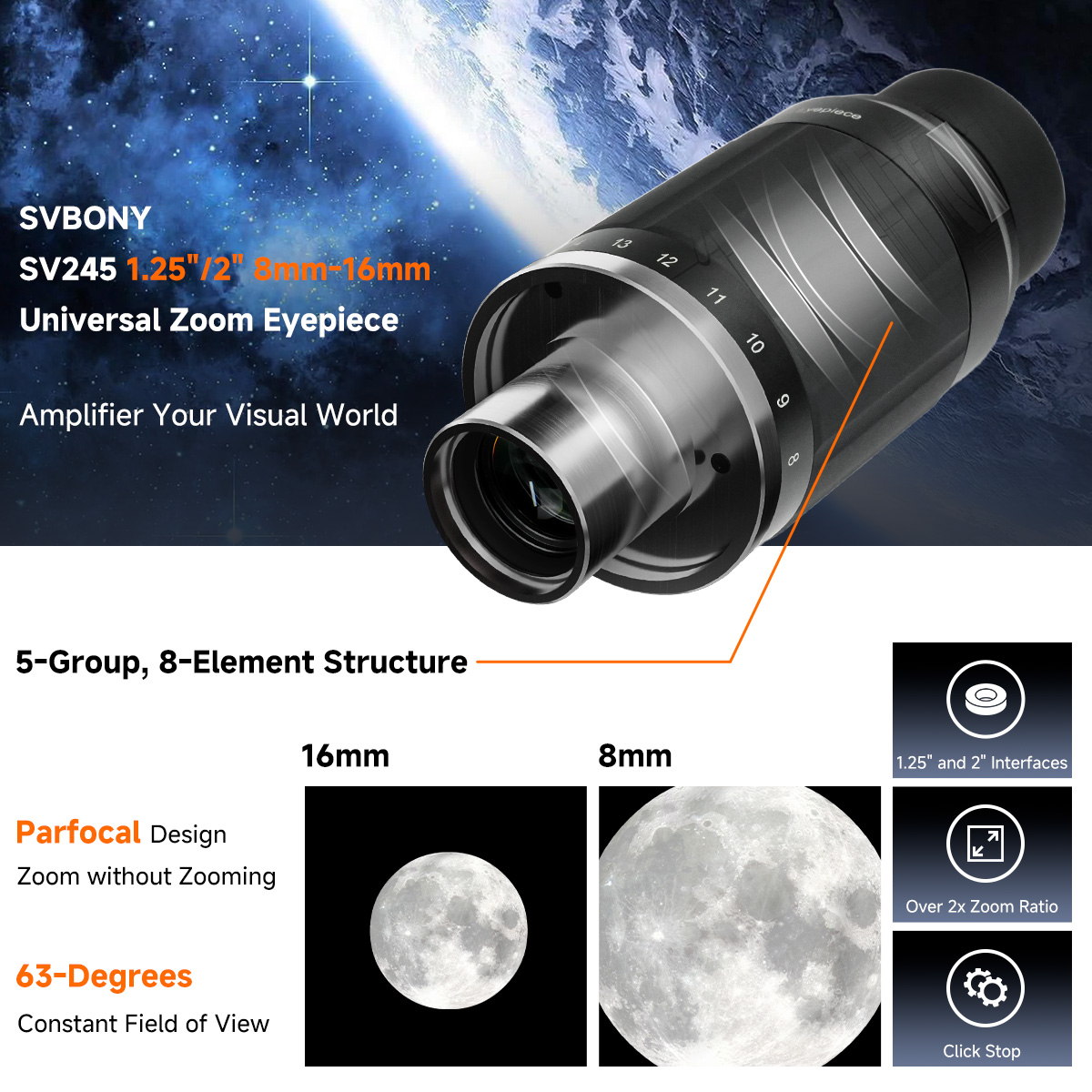 SVBONY SV190 1.25 UF10mm/ UF18mm Ultra Flat Field Eyepiece FMC Astronomy Plus 2 700x700