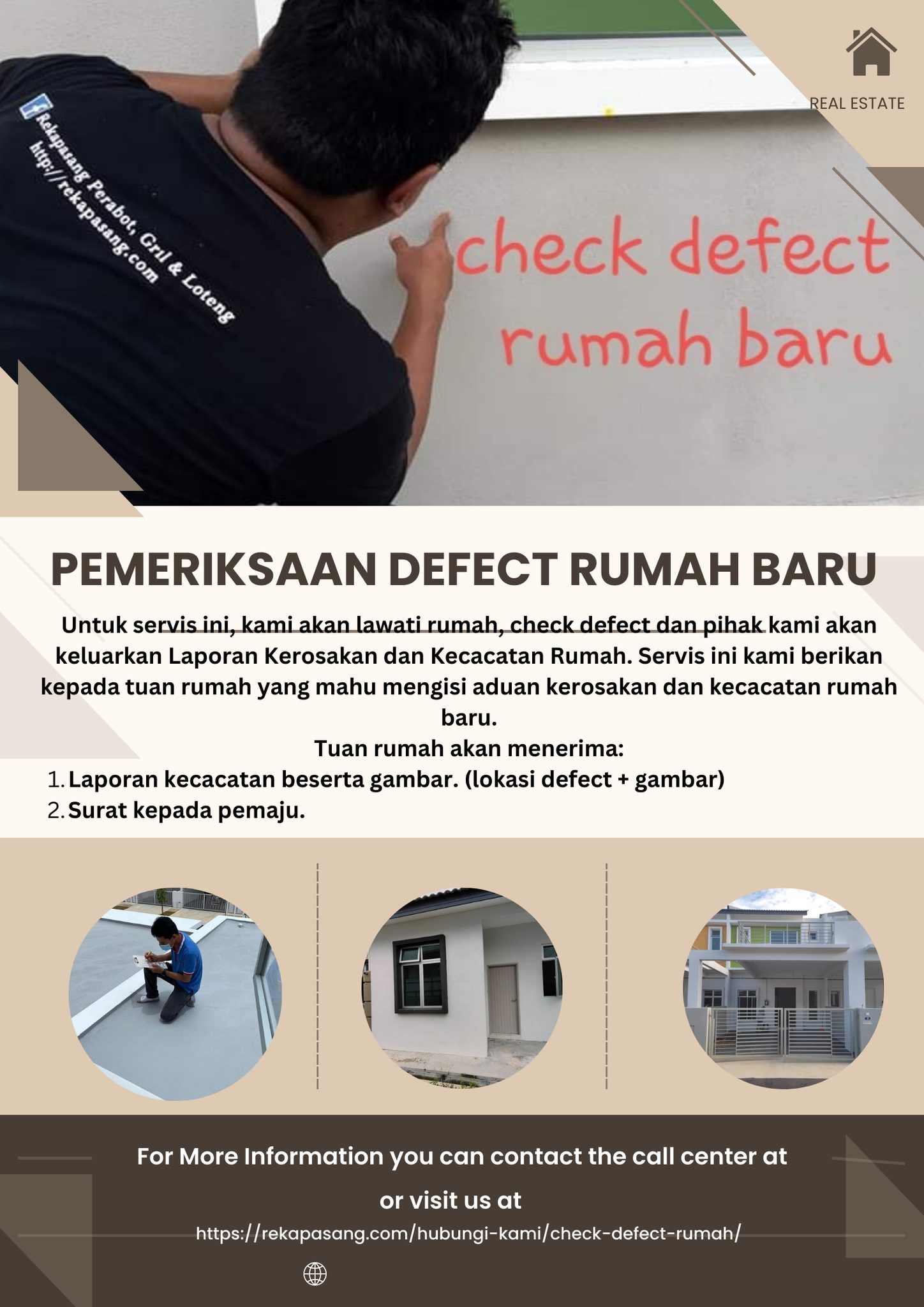 Check Defect Rumah Baru by Team Rekapasang