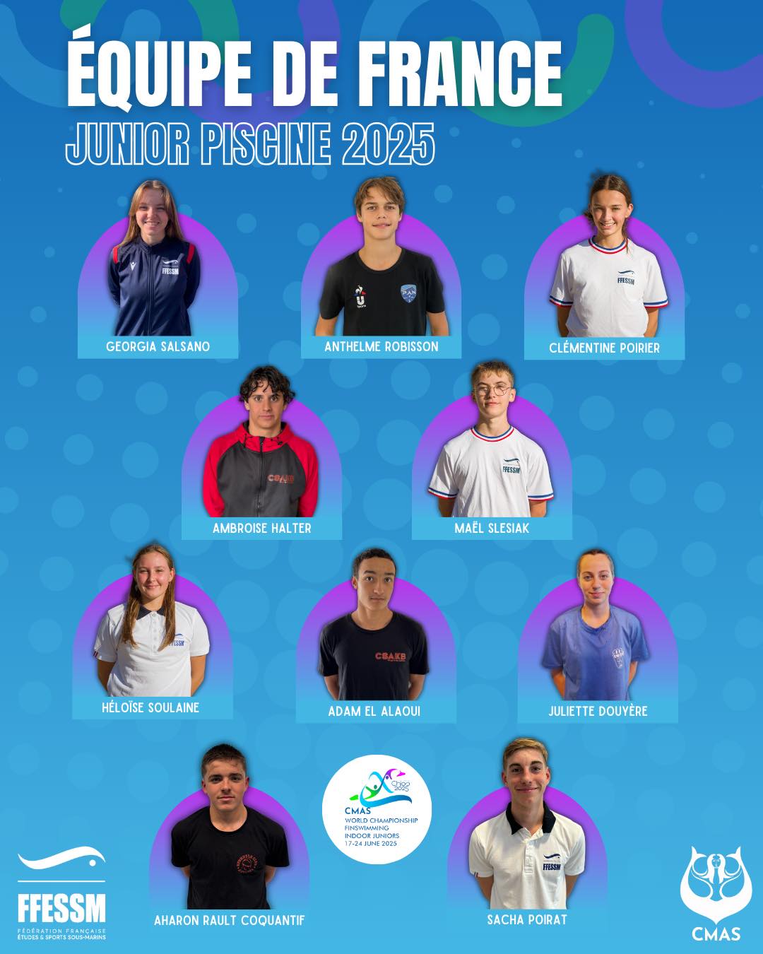 Nage - L’Équipe de France Junior est prête pour les Championnats du ...
