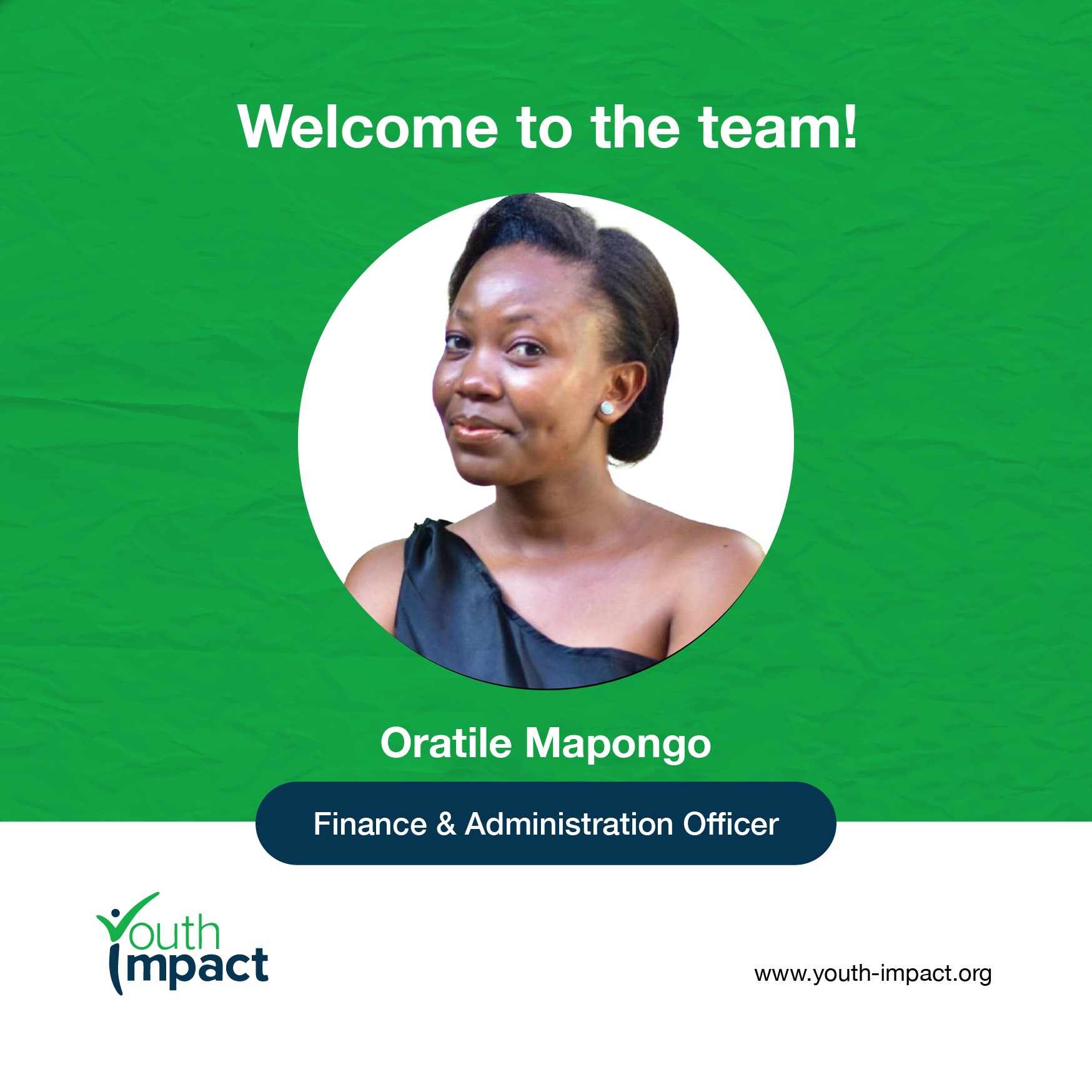 Youth - New Hire Spotlight 🌟 We are pleased to welcome Oratile Mapongo ...
