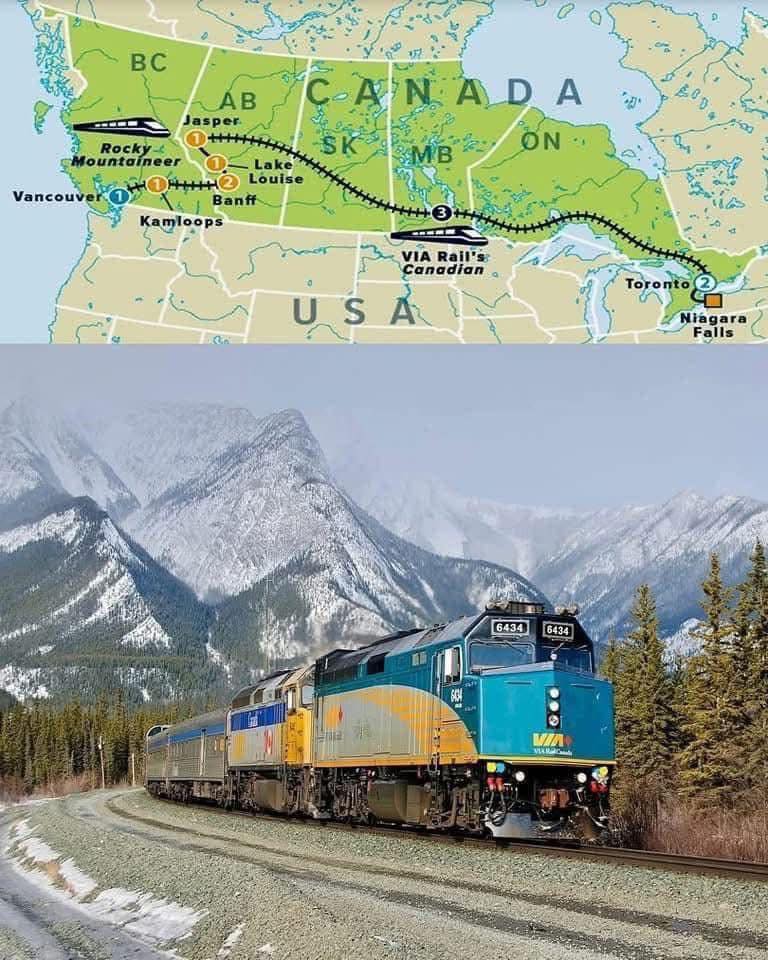 Earth - Did you know Canada longest rail route, known as Trans-Canadian ...