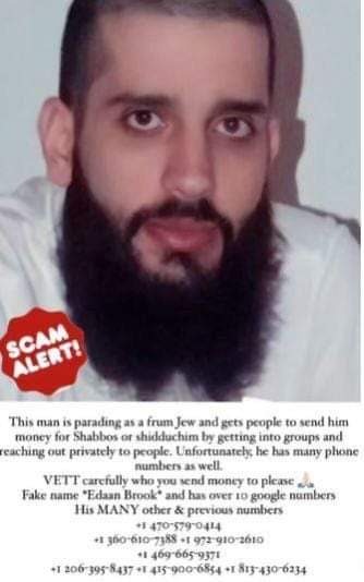 Scam Alert: Beware of Fraudster in... - Rabbi Yaron Reuven | Facebook