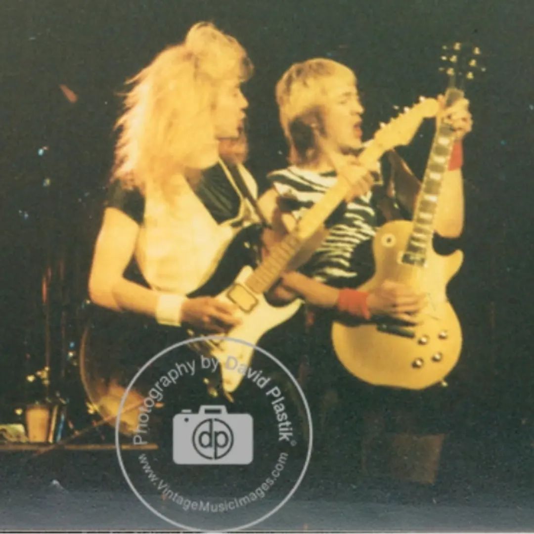 Adrian Smith of IRON MAIDEN Photo from Young Guitar Magazine, May
