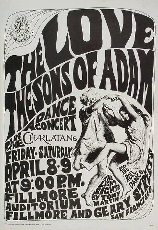 Family dog poster art in 1966 concert | San Francisco, CA