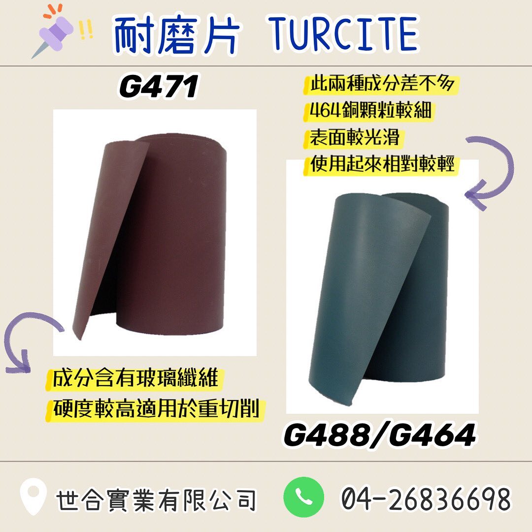 🔸耐磨片🔸 義大利進口耐磨片~用過的都說讚👍 型號: G464 -... - 世合實業有限公司-機械零配件買賣 | Facebook