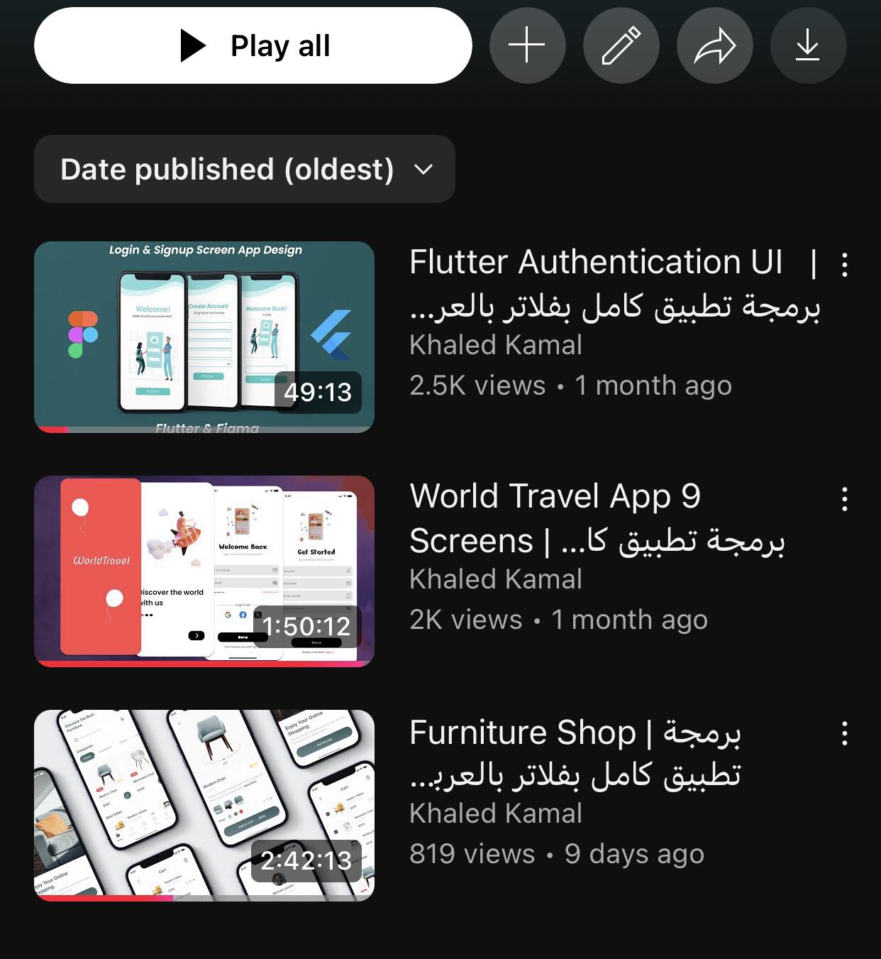 Flutter بالعربي | إن شاء الله playlist دي هنذود فيها ٤ مشارييع كمان قبل ...