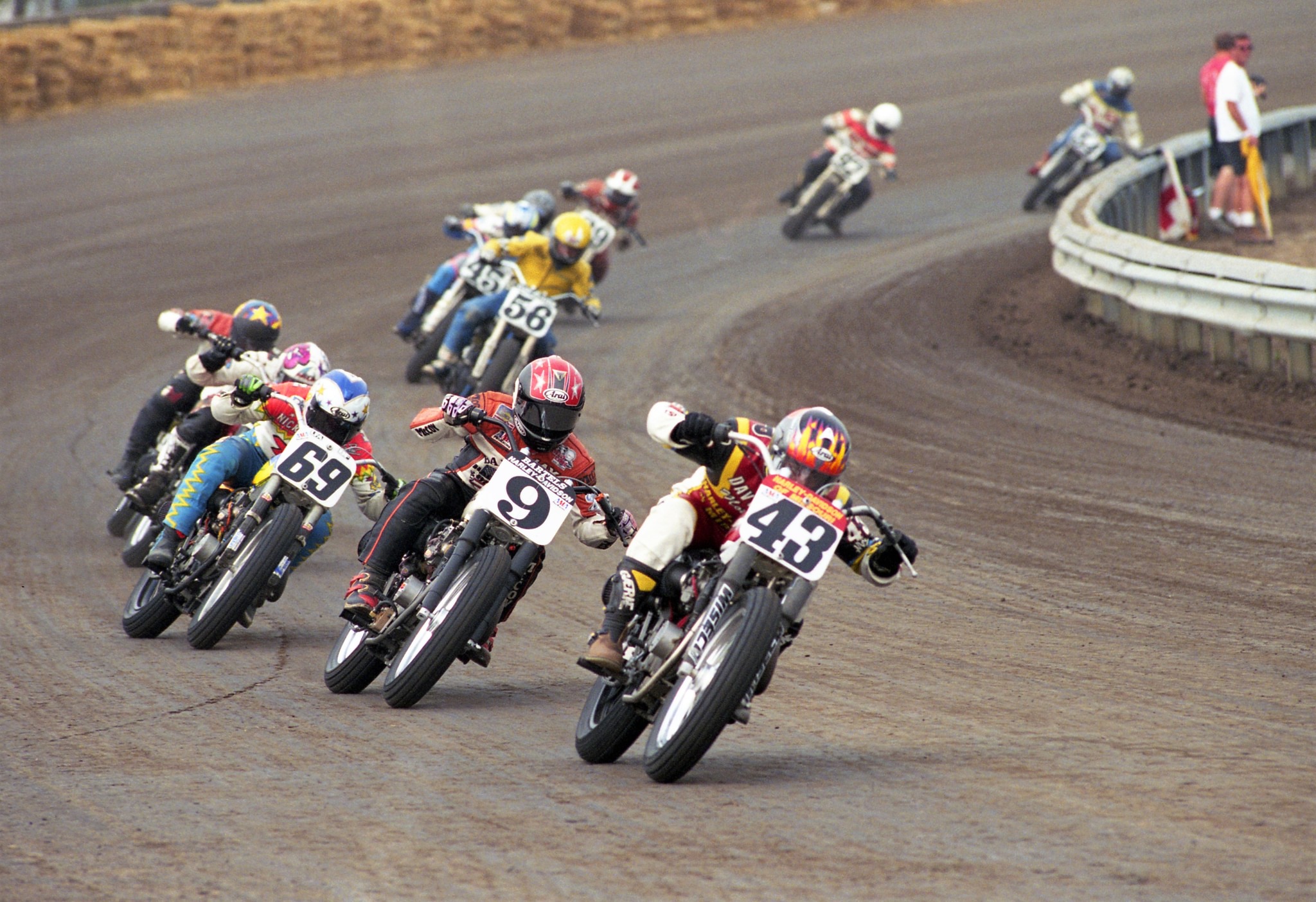 Joe Kopp leads Jay Springsteen and Nicky Hayden at Springfield