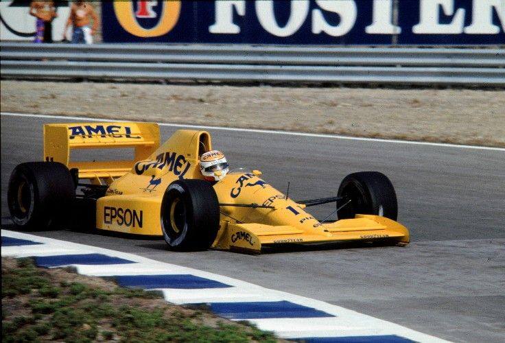 Nelson Piquet at Camel Lotus 101 V8 Judd - Japanese Grand Prix - 1989.