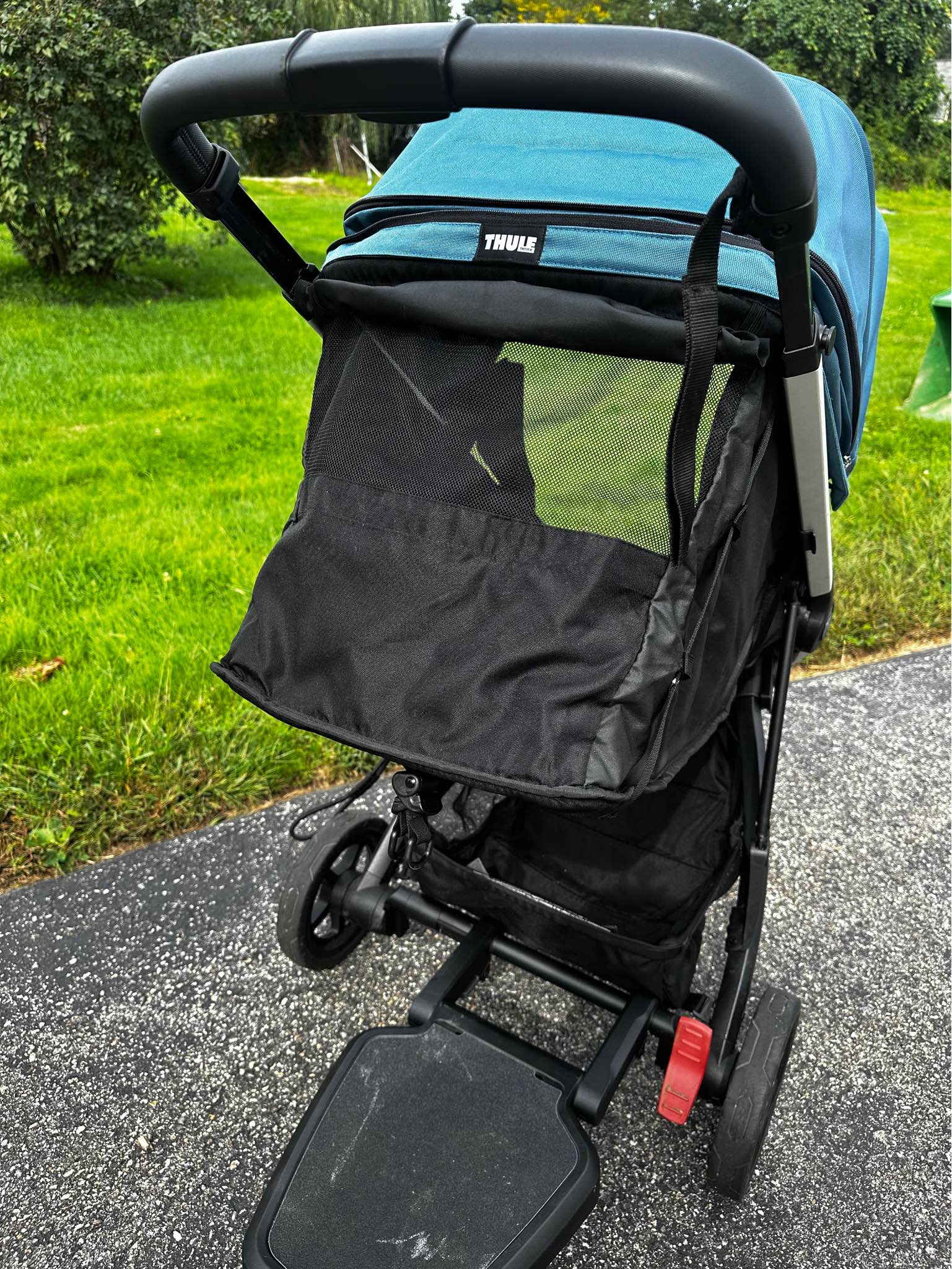 Thule Spring Stroller + Rider Board + Cup Holder + Nuna Car Seat ...