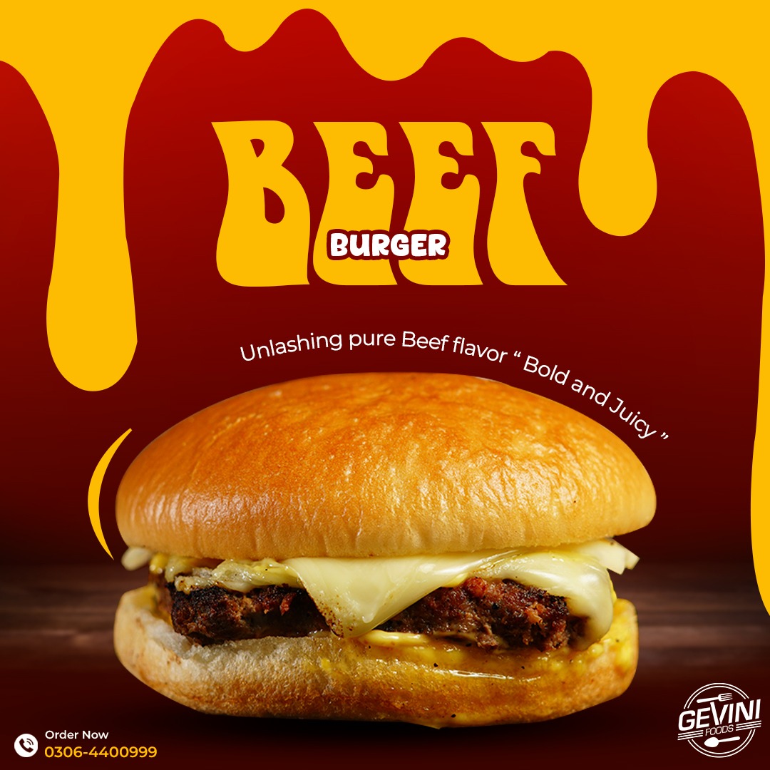 Gevini Foods - This burger is calling your name! 🤤 The... | Facebook