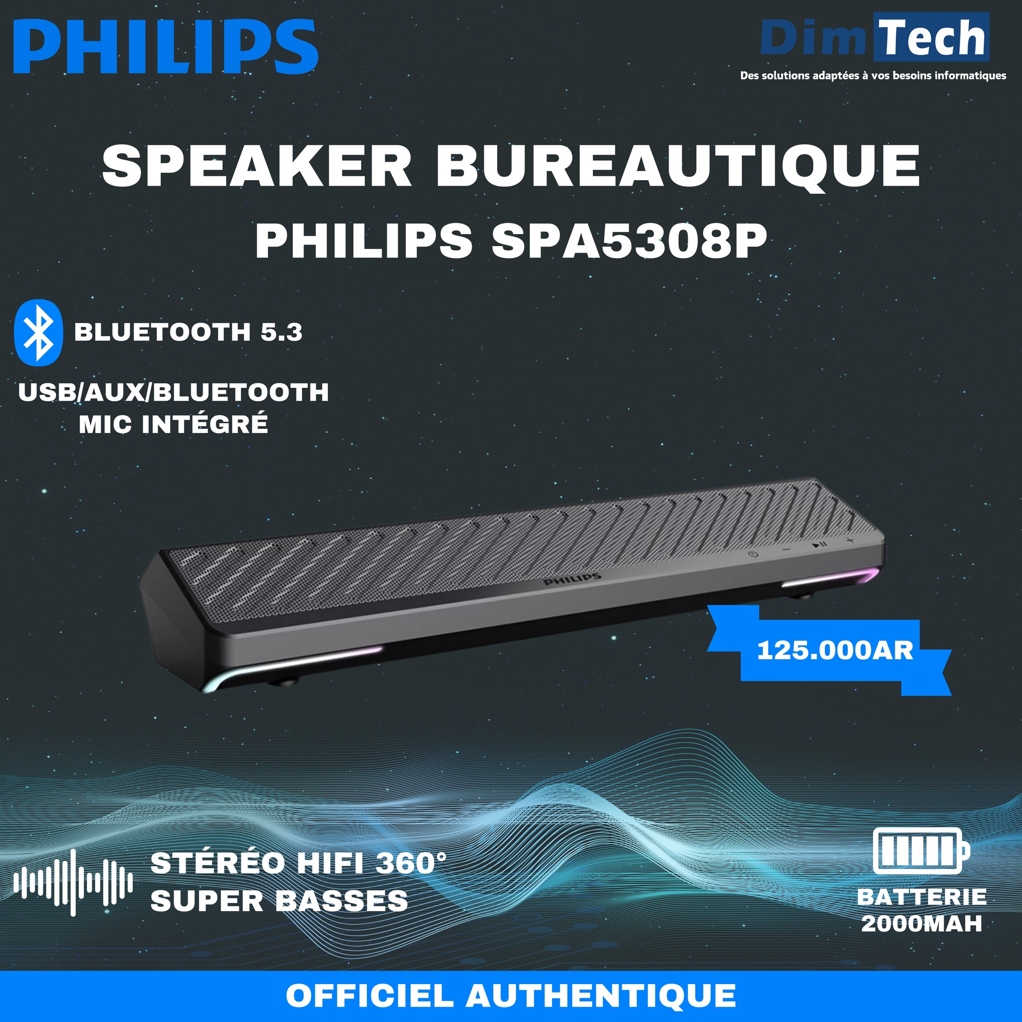 DimTech - PHILIPS SPA5308P -125,000AR SPEAKER BUREAUTIQUE ...