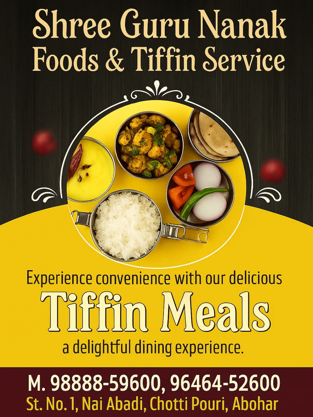 Shree - 📍 Abohar's Favorite Home-Cooked Tiffin Service! Get fresh ...