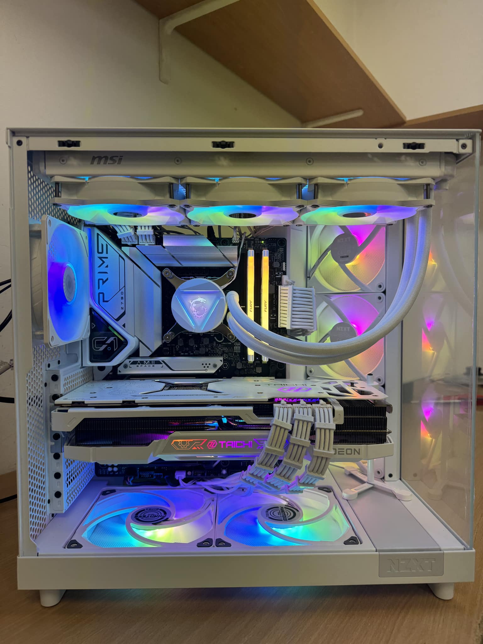Nzxt h6 flow Asus b760 creator wifi Intel i5 14600k 2x 16gb 