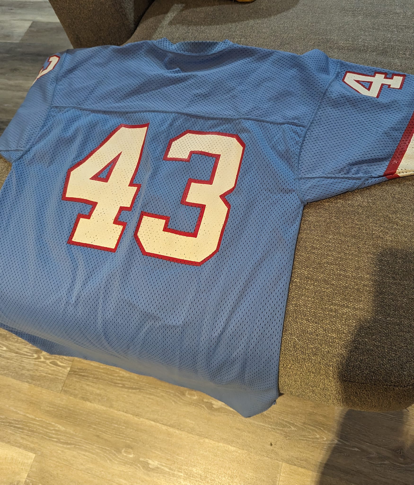 1984 Houston Oilers in their 1967 throwback uniforms created for 
