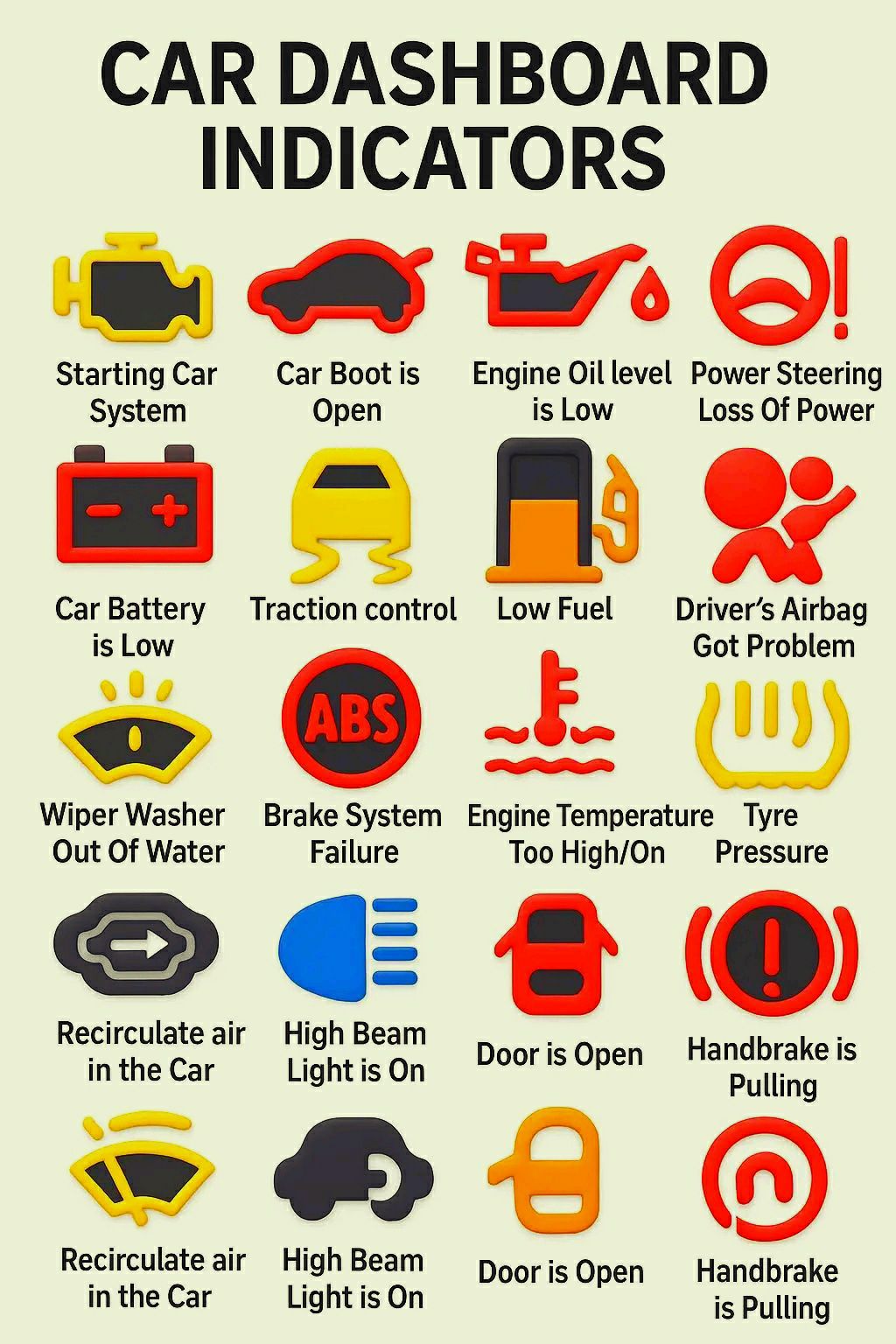 Cars - Car dashboard Indicators | Facebook