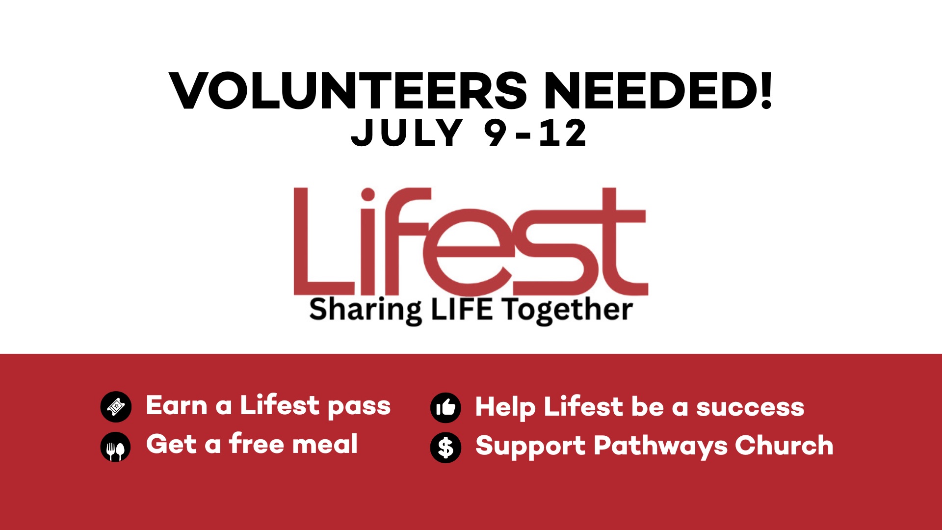 Serve at Lifest — Pathways Church