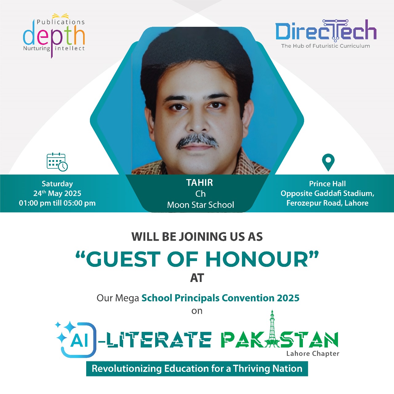 DEPTH - We’re pleased to share that Mr. Tahir CH, Moon Star School will ...