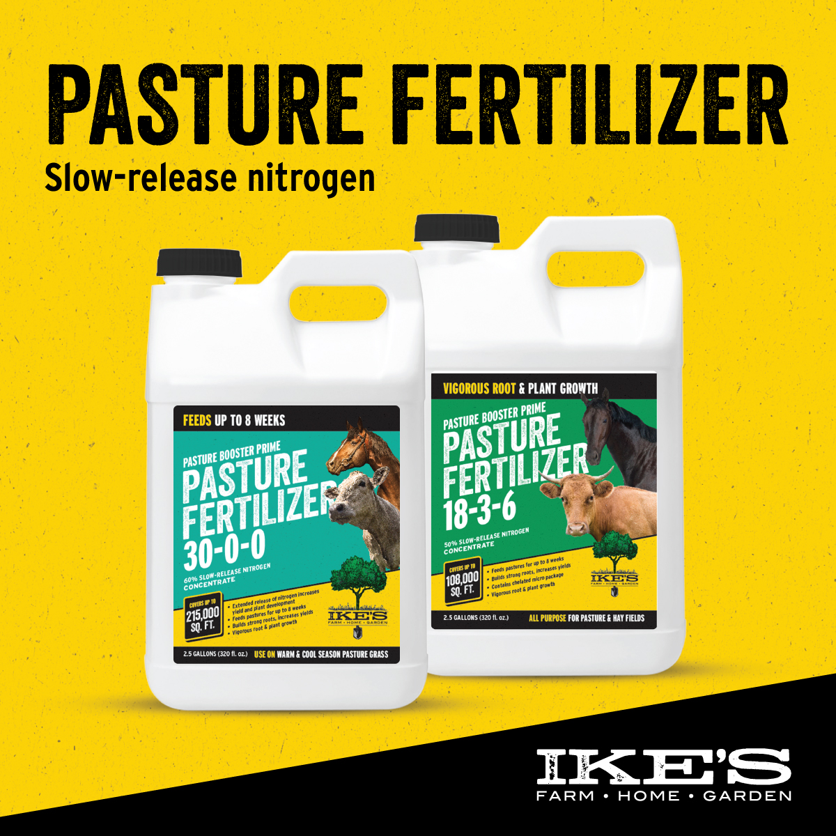 IKE's - PASTURE BOOSTER PRIME 18-3-6 ALL PURPOSE FOR PASTURE & HAY ...