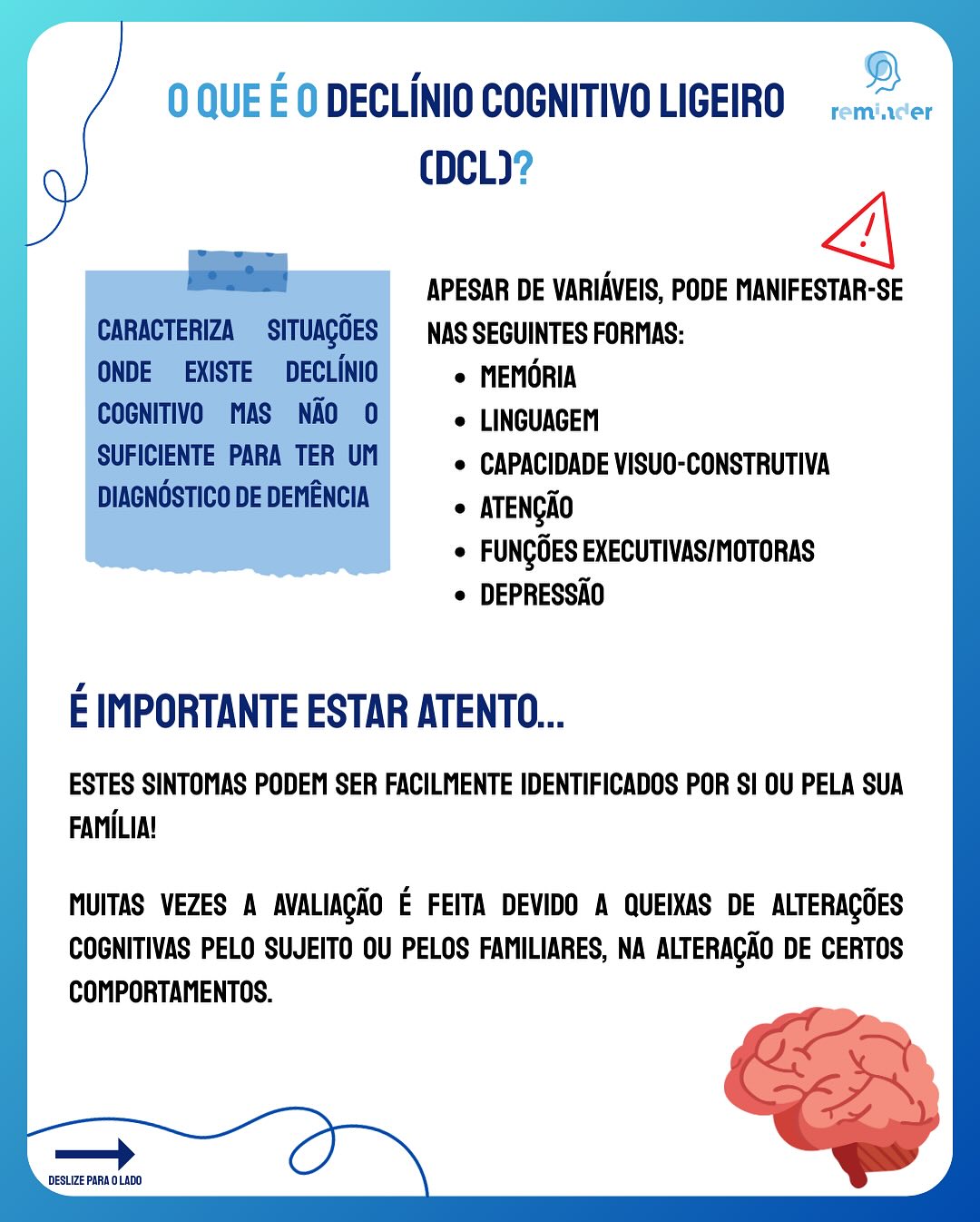 Reminder: Cuidar do Cérebro, Prevenir o Declínio Cognitivo