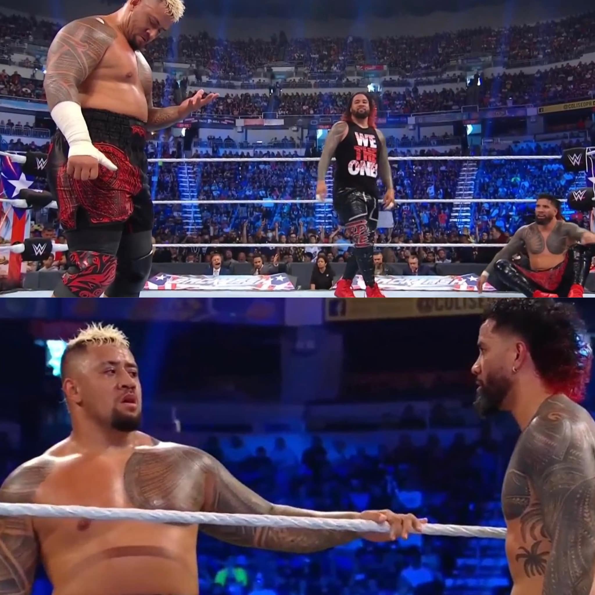 The Ringside - The Bloodline defeats Sami Zayn, Kevin Owens and Matt ...