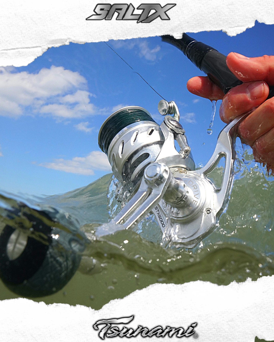 tsunami forged 10 reel SaltX II Spinning (TSSTXII4000) and debris away from critical internal components Tsunami Forged Spinning Reel 