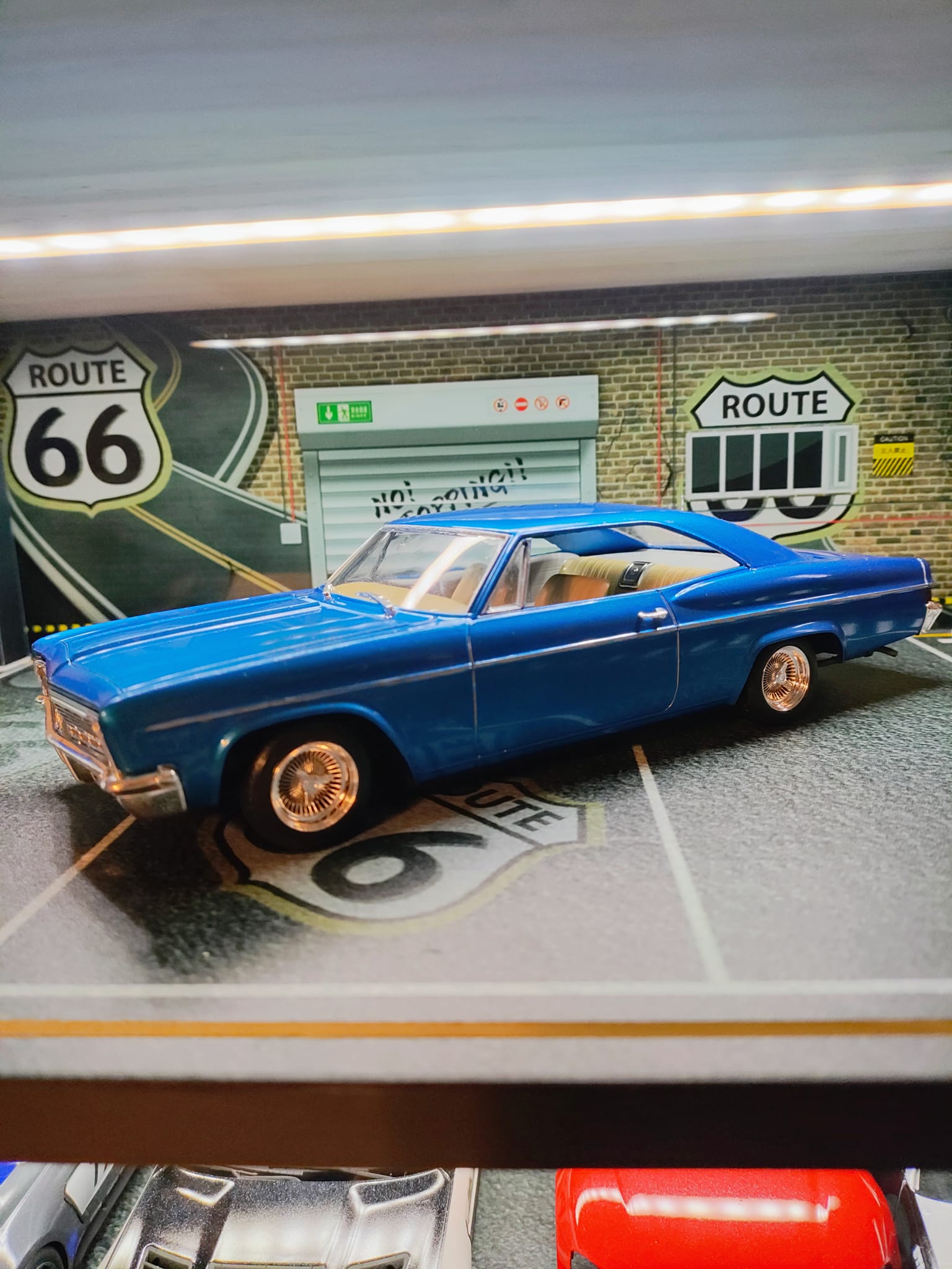 Revell 66 Impala lowrider gets solid color repaint