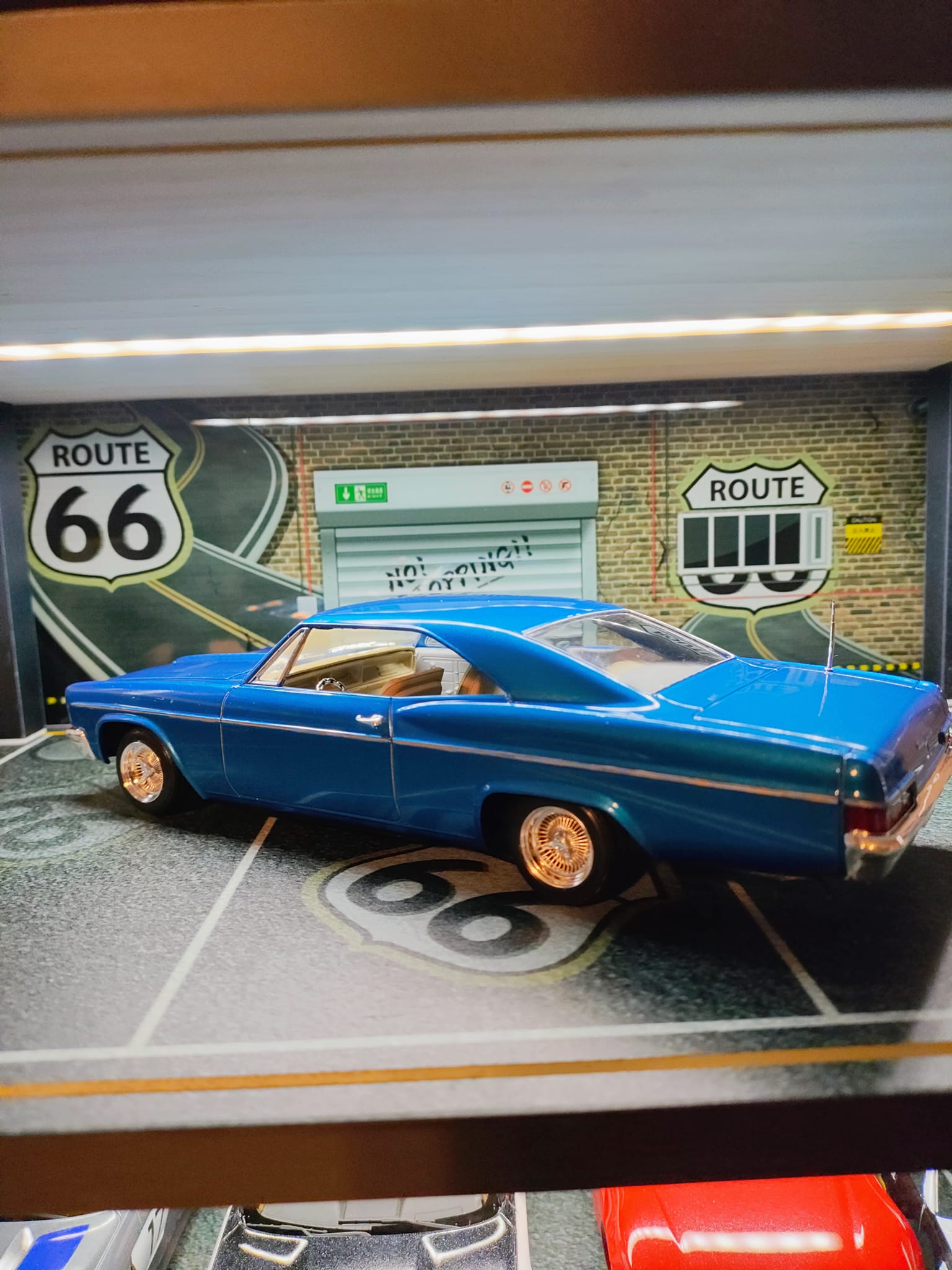 Revell 66 Impala lowrider gets solid color repaint