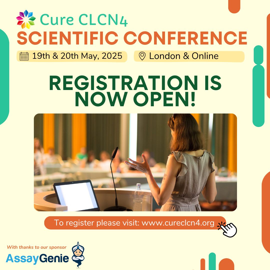 Cure CLCN4 - 📢 Registration for the Cure CLCN4 Scientific Conference ...
