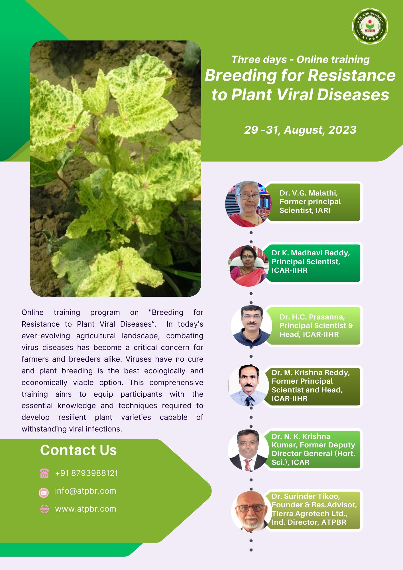 online training... - Advanced Training in Plant Breeding | Facebook