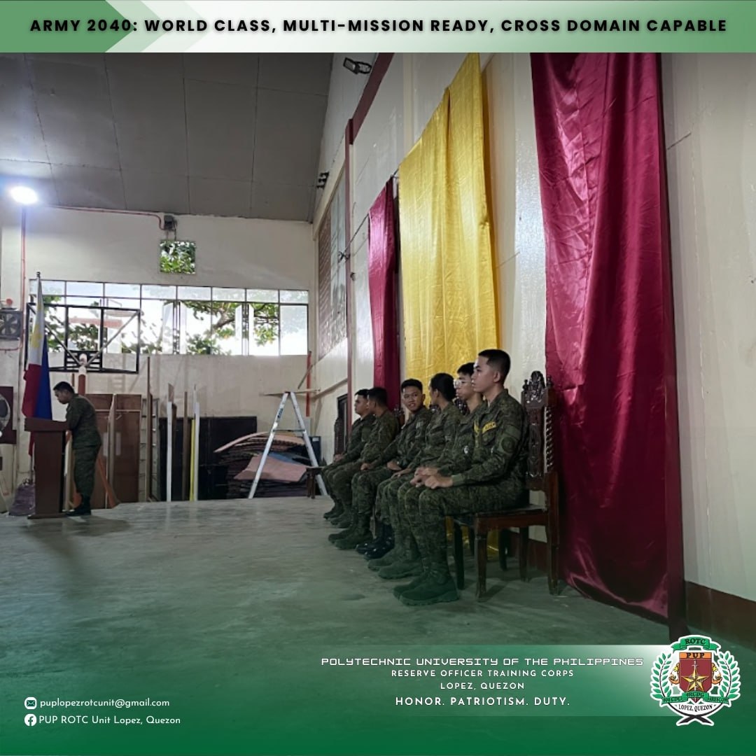 PUP ROTC Unit Lopez, Quezon... - PUP ROTC Unit Lopez, Quezon
