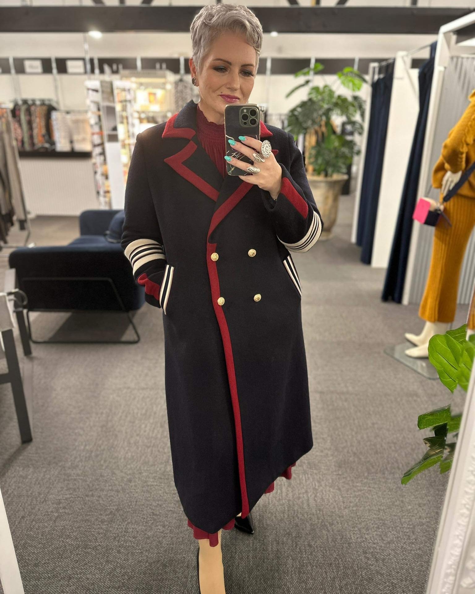 AndCouture And Couture Pecoram Beaver Trench Coat M