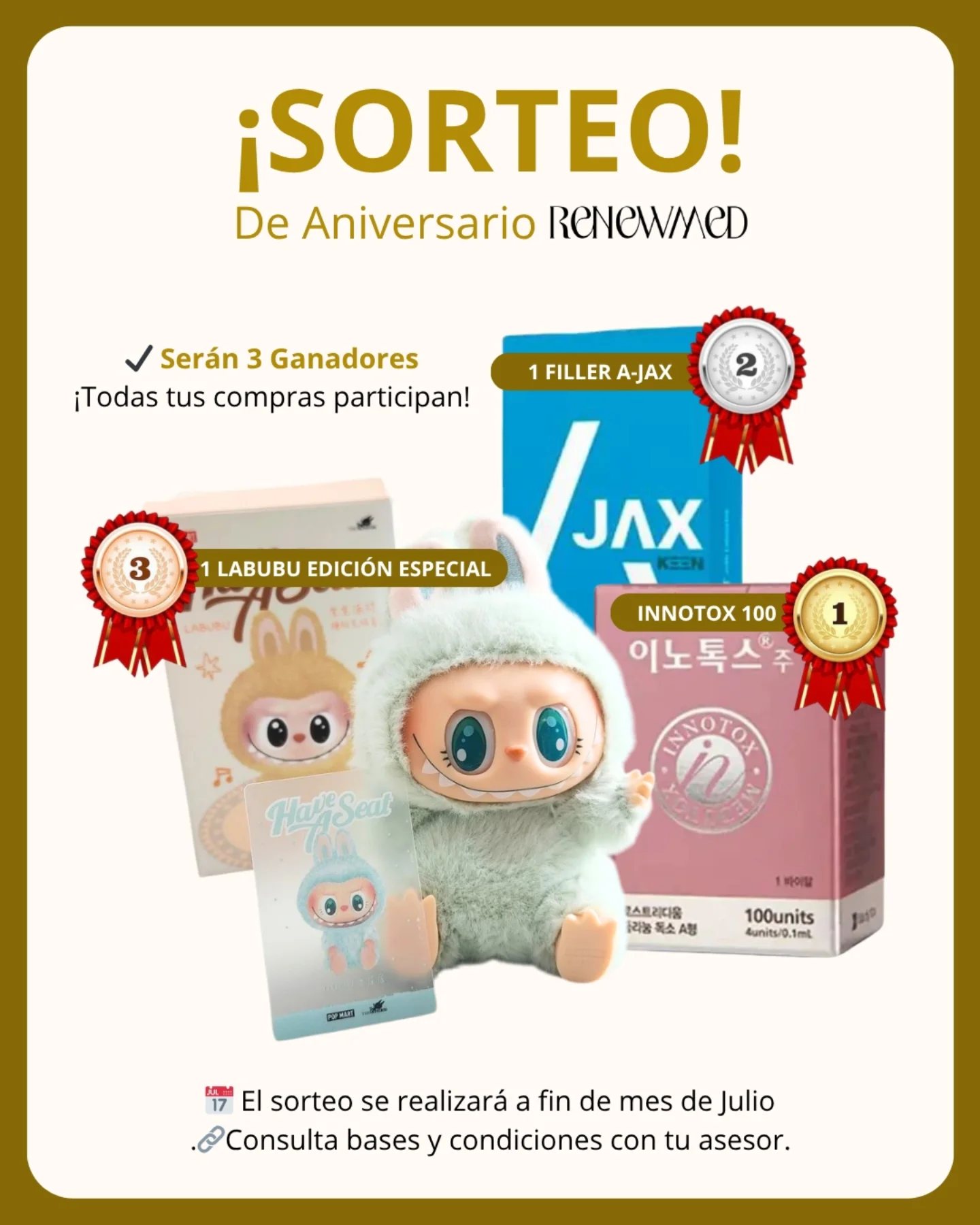 Renewmed - 🎉 ¡Sorteo de Aniversario Renewmed! 🎉 Este mes celebramos ...