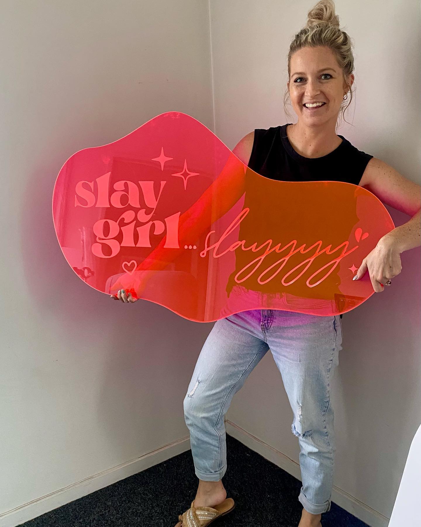 The Signery - Spotlight on fluro pink acrylic ⭐️ Also...