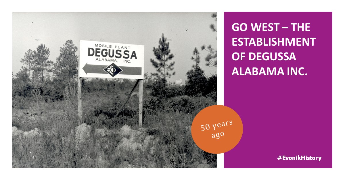 Back to the USA! In 1973, Evonik