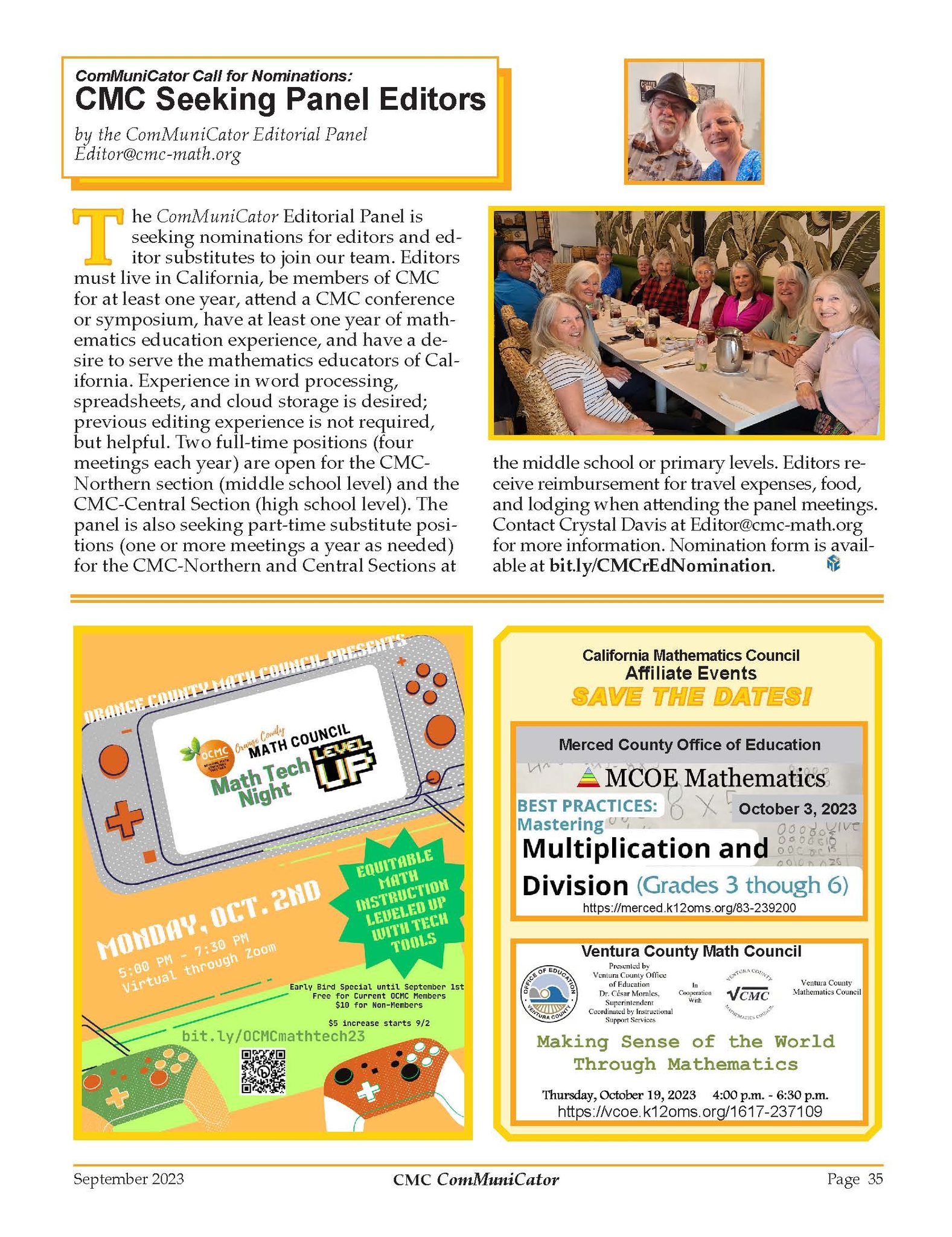 CMC - California Mathematics Council | Kentfield CA