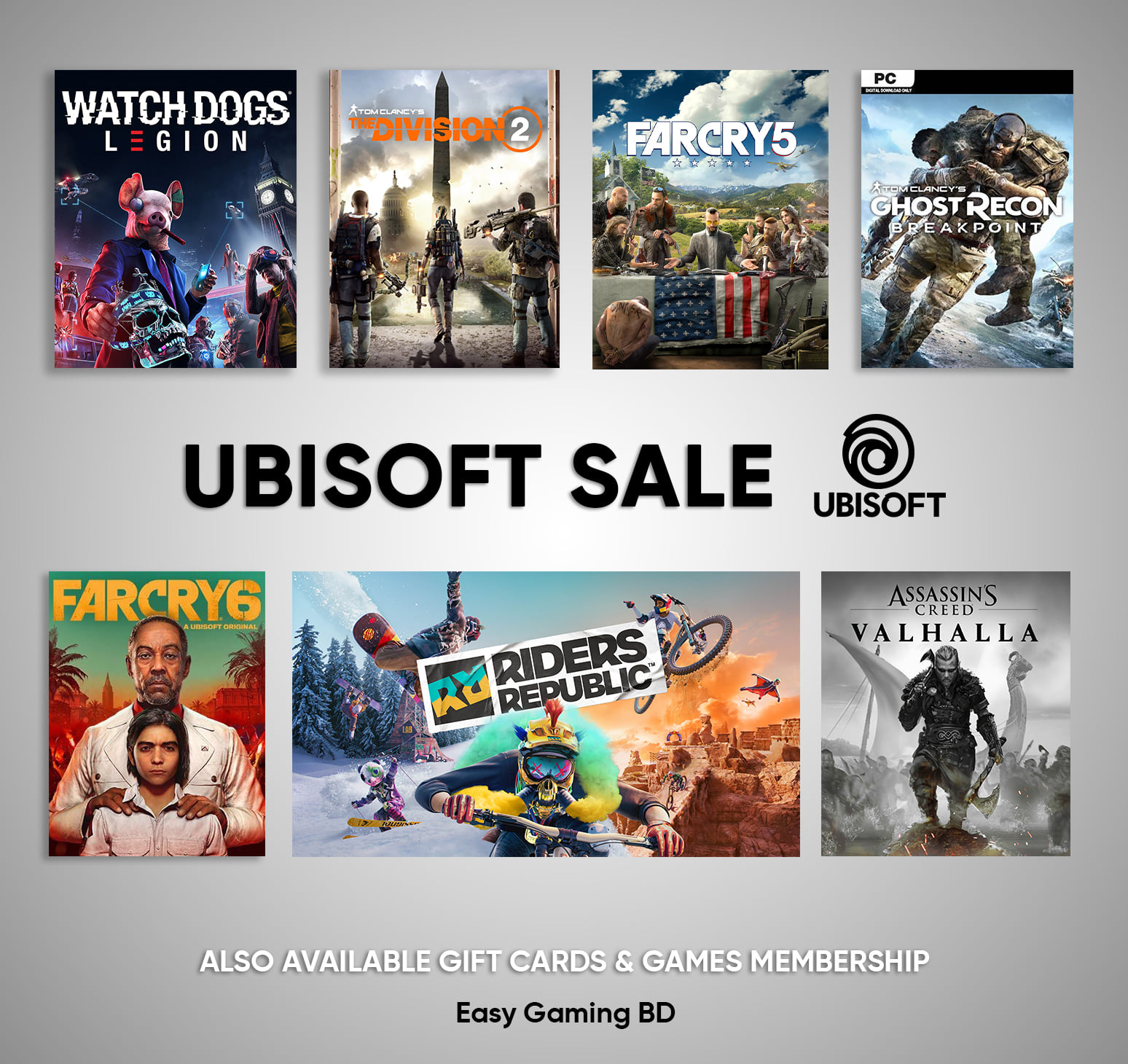 Easy Gaming BD - UBISOFT Massive Discount for PC and Xbox One Users ...